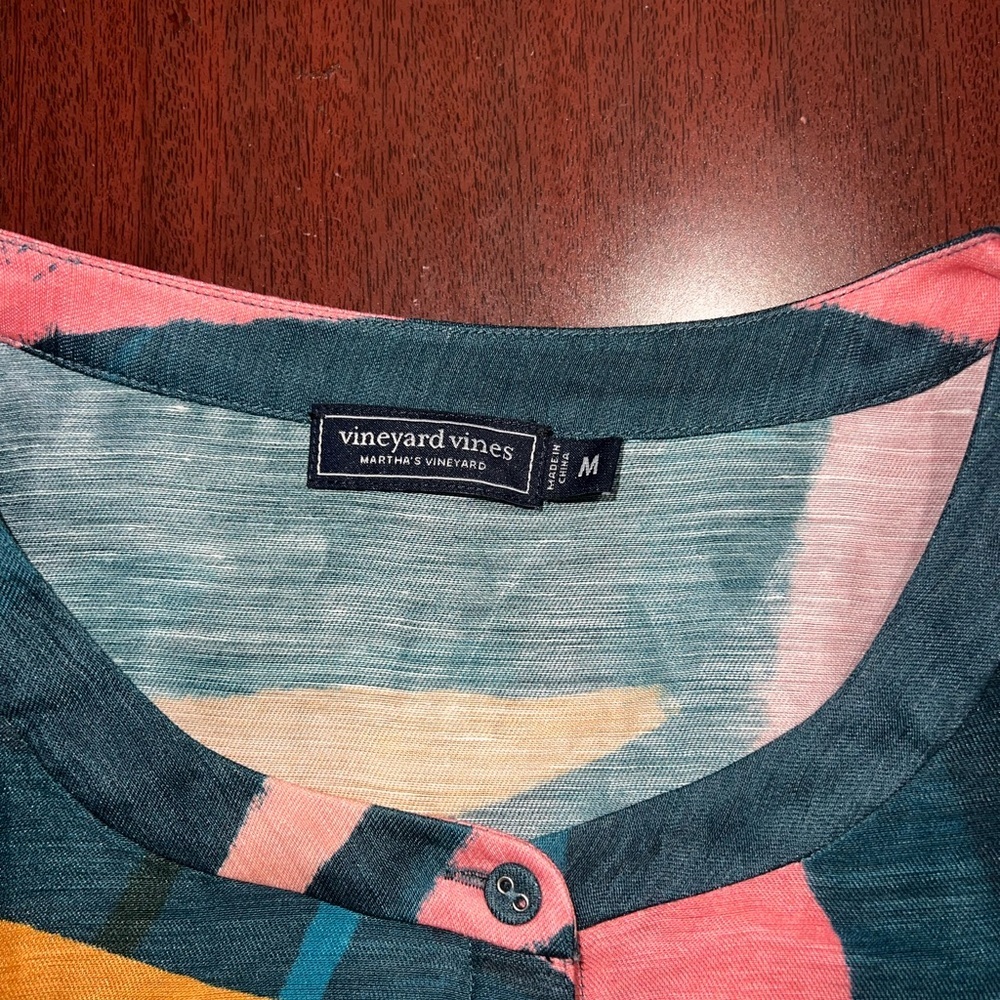Vineyard Vines Linen Blend Shirt - Picture 2 of 4